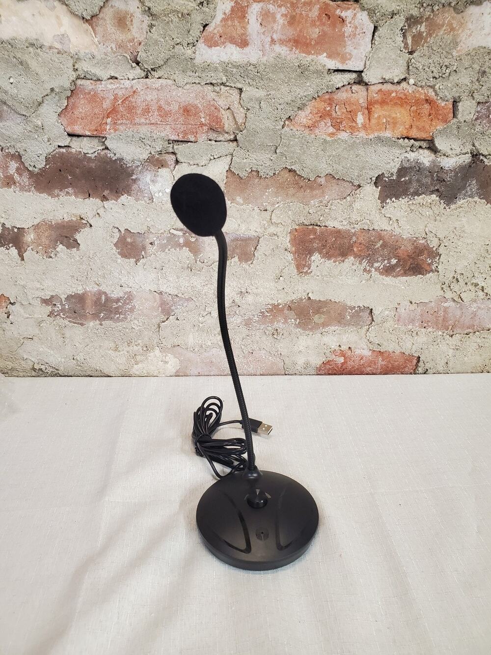 JOUNIVO USB Microphone Desktop Stand Gooseneck Black PC Gaming Streaming